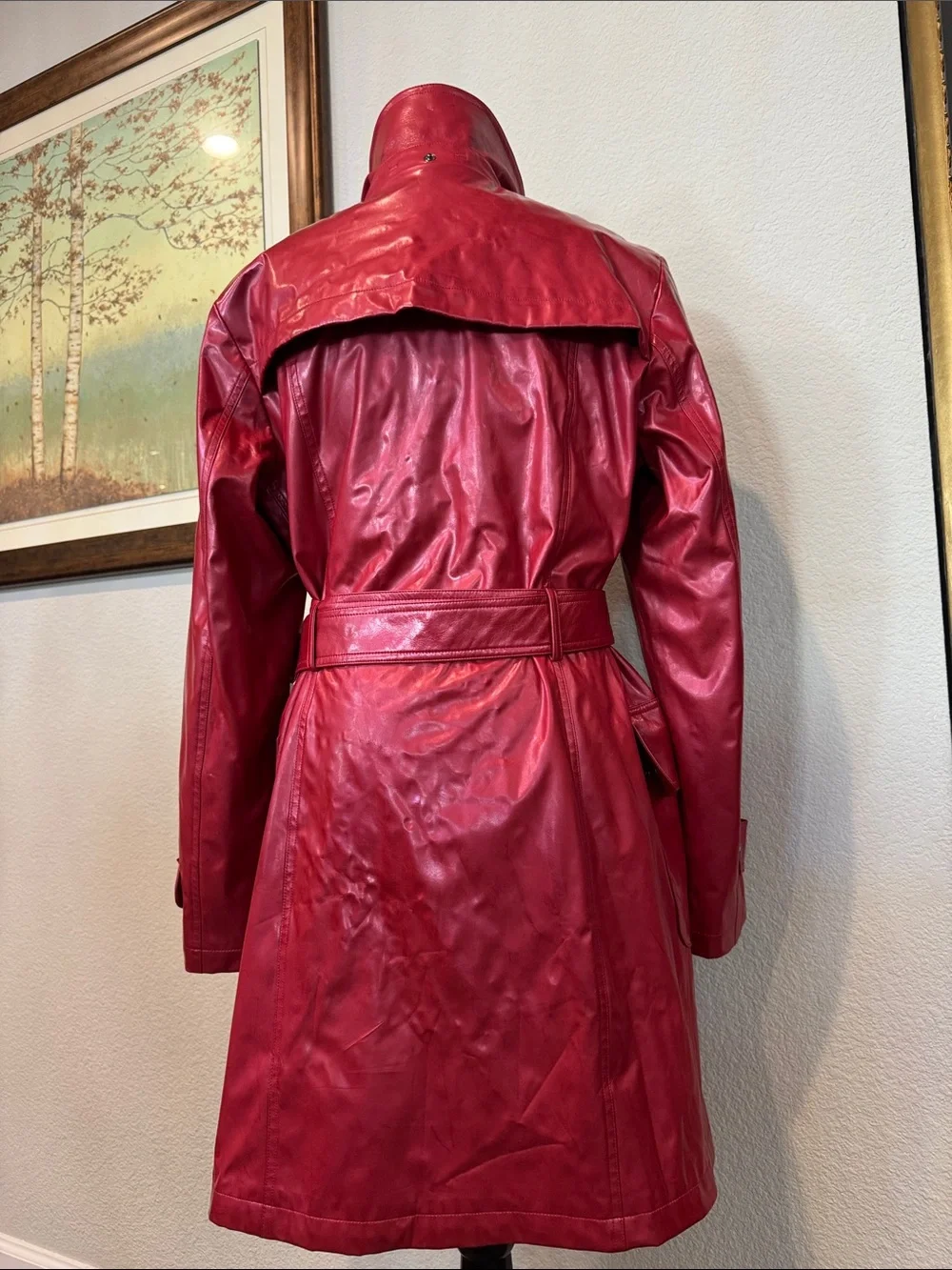 Authentic Burberry London Backworth Glossy Trench Coat with Belt - Picture 6 of 17